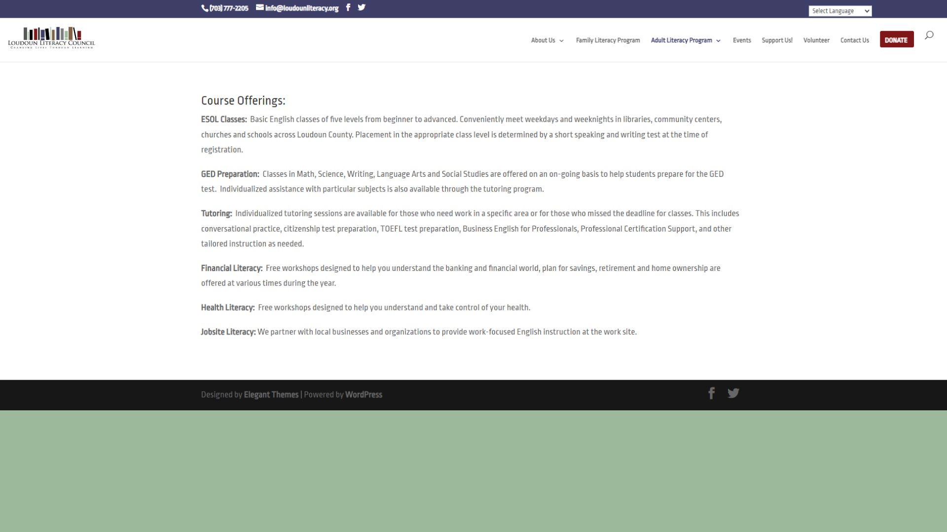 Before: Adult Literacy