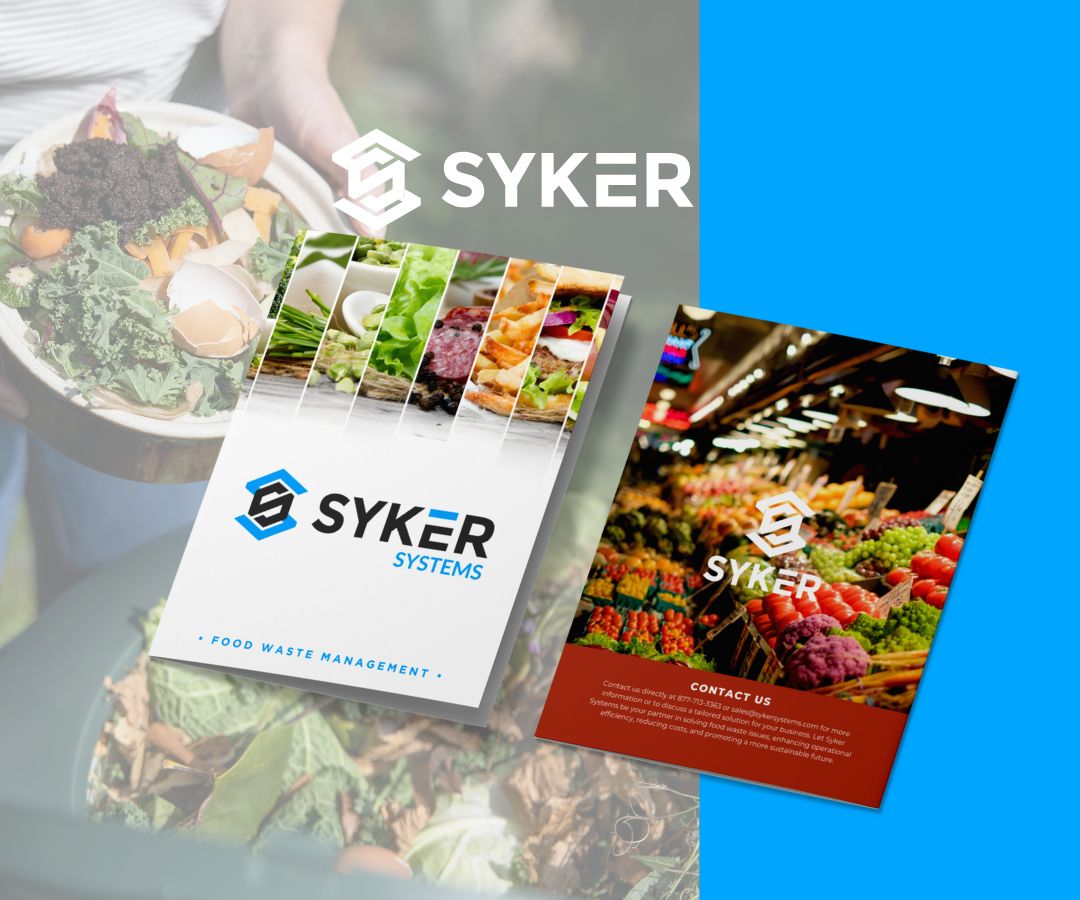 Portfolio Featured Image with Syker logo and the covers of two Syker program brochures.