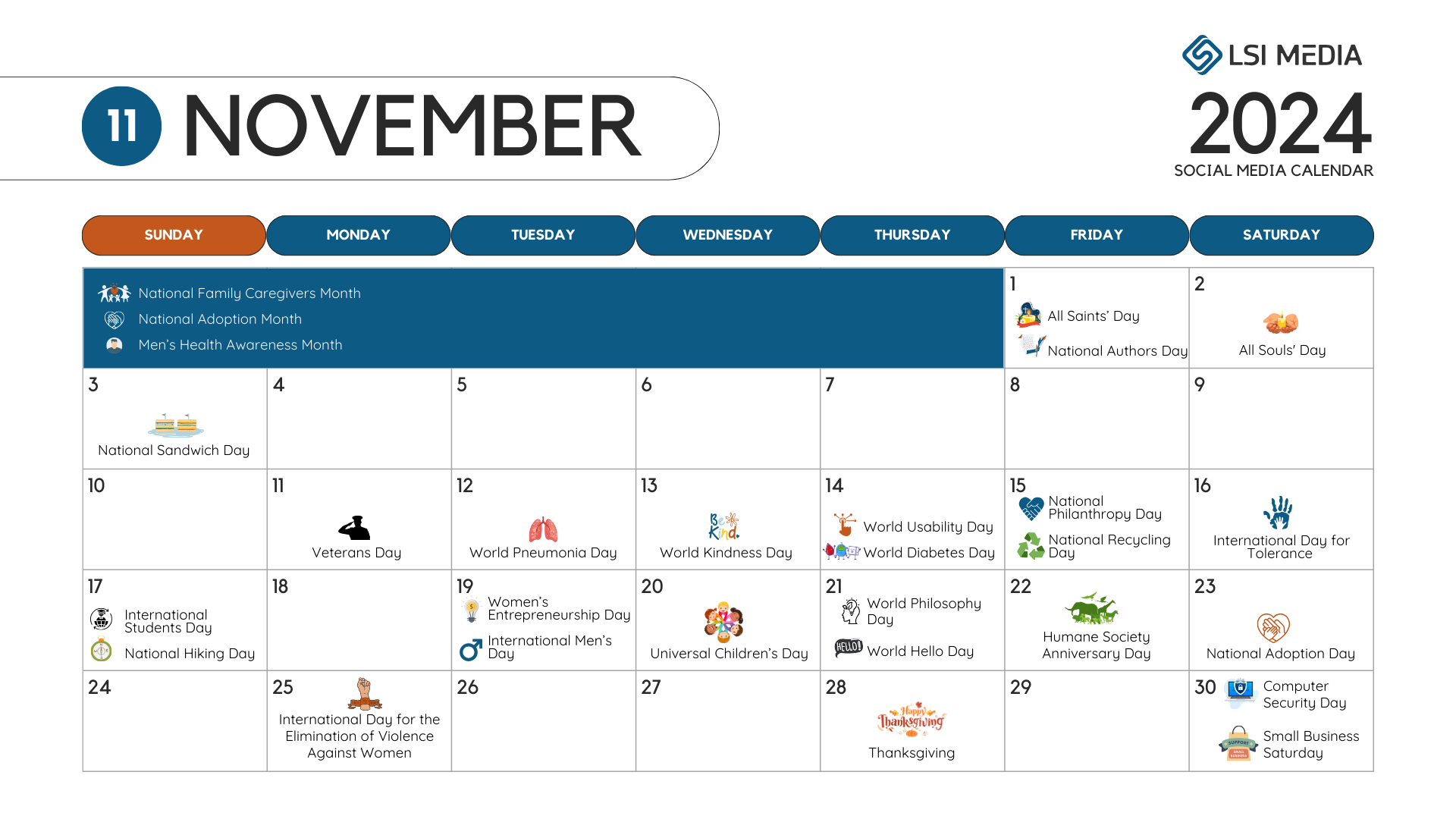 Social Media Content Calendar