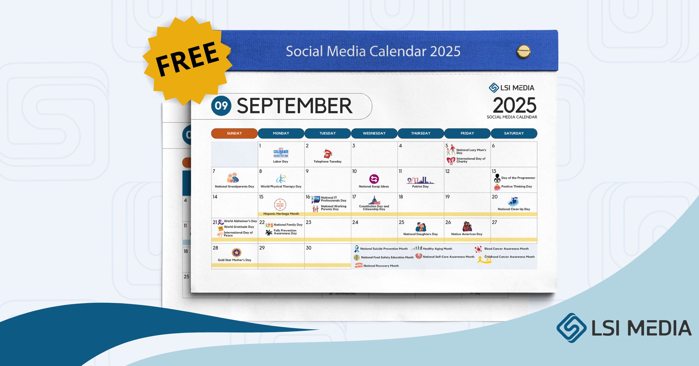 Free September 2025 Calendar