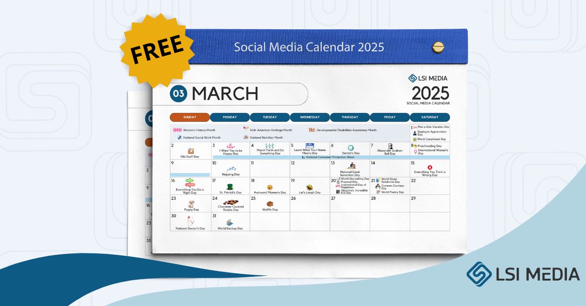 March 2025 Social Media Content Calendar