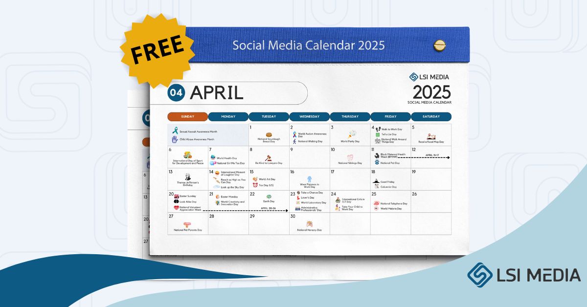 April - Social Media Content Calendar